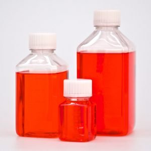 Square media bottle 125ml PET, 96 pcs.