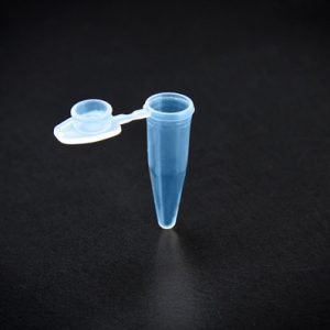 Microtube PP 0.2ml, flat cap, blue, 5000 pcs.
