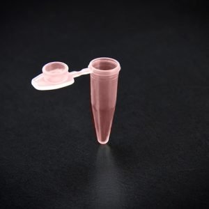 Microtube PP 0.2ml, flat cap, red, 5000 pcs.