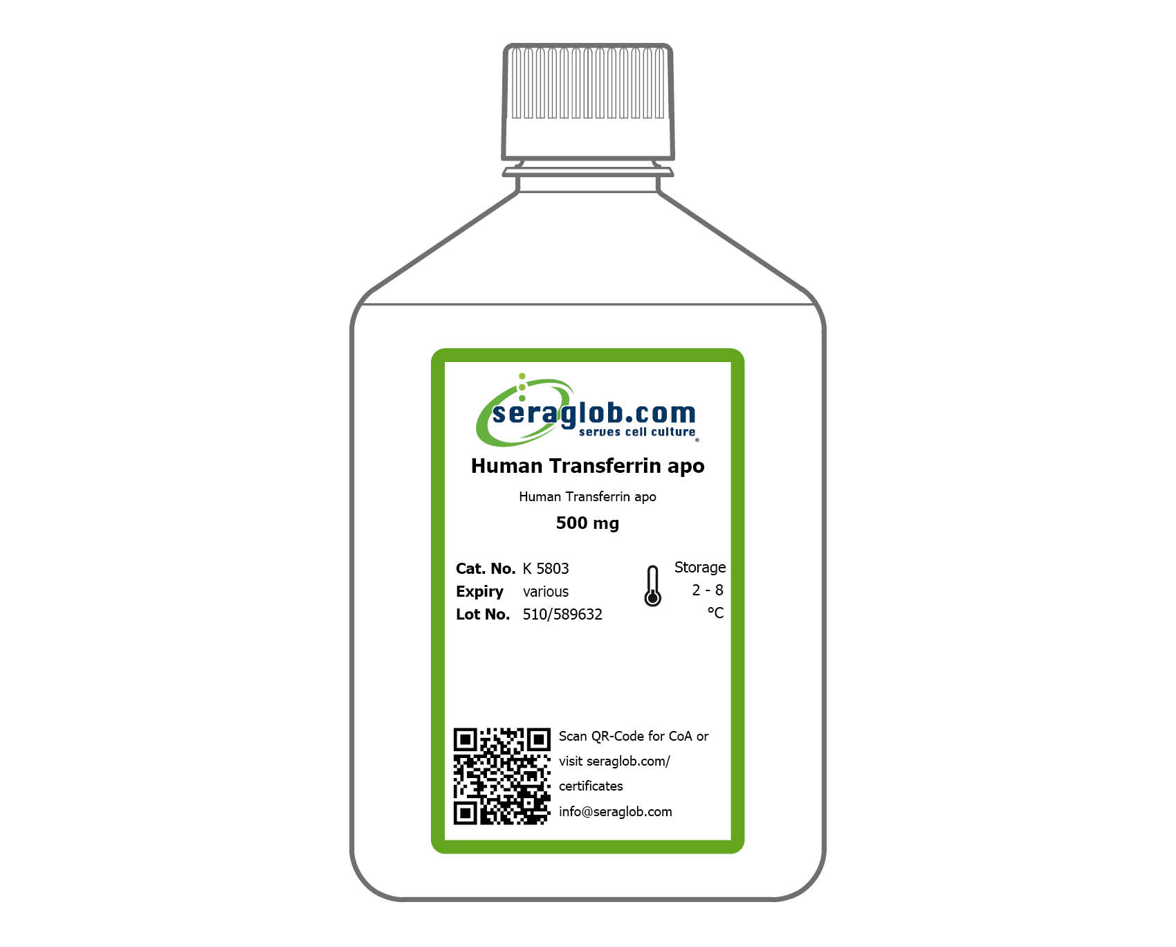 Human Transferrin apo, 500 mg