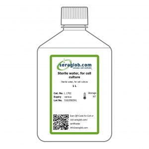 Sterile water, for cell culture, 1 L