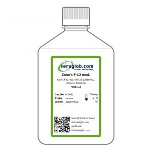 Hams F-12 w/o riboflavin w/o phenol red a 500ml