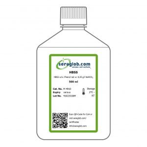 HBSS w/o: Phenol red w: 0,35 g/l NaHCO3, 500 ml